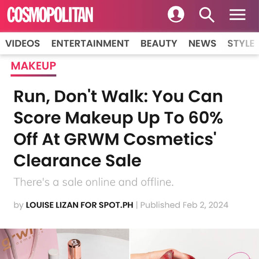 Run, Don't Walk: You Can Score Makeup Up To 60% Off At GRWM Cosmetics' Clearance Sale