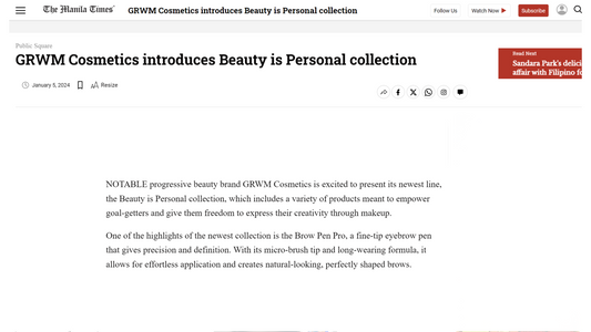 GRWM Cosmetics Introduces Beauty is Personal Collection