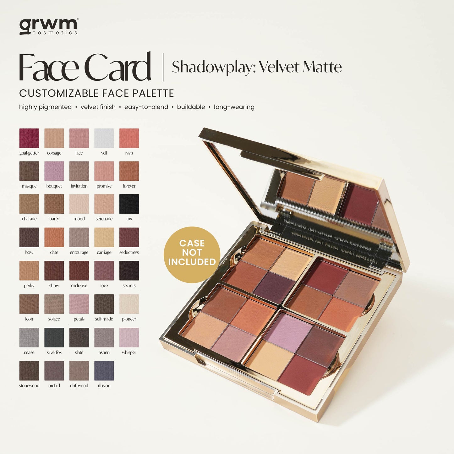 Face Card Shadowplay - Velvet Matte [CASE NOT INCLUDED]