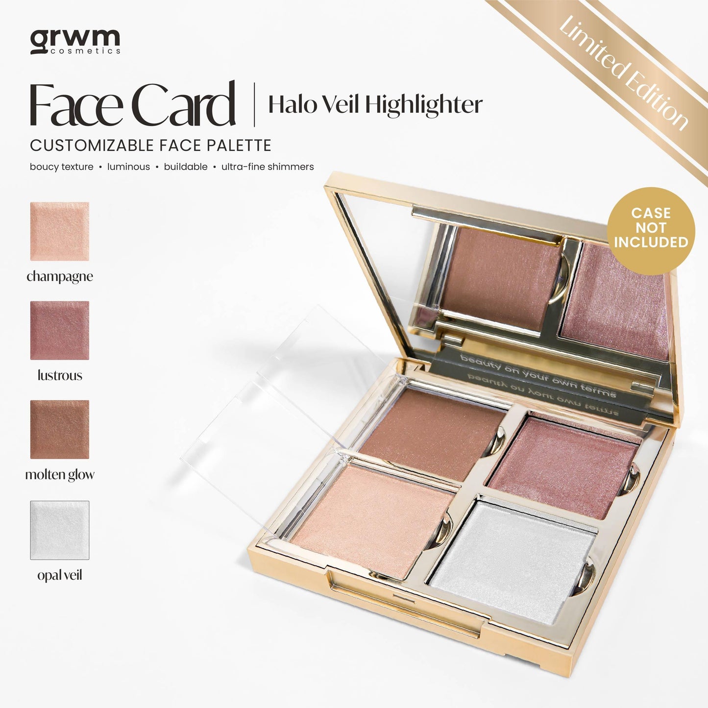 [Limited Edition] GRWM Cosmetics Holiday Collection Halo Veil Highlighter