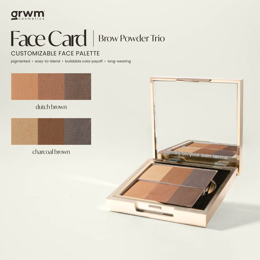 Face Card Brow Powder Trio [CASE NOT INCLUDED]