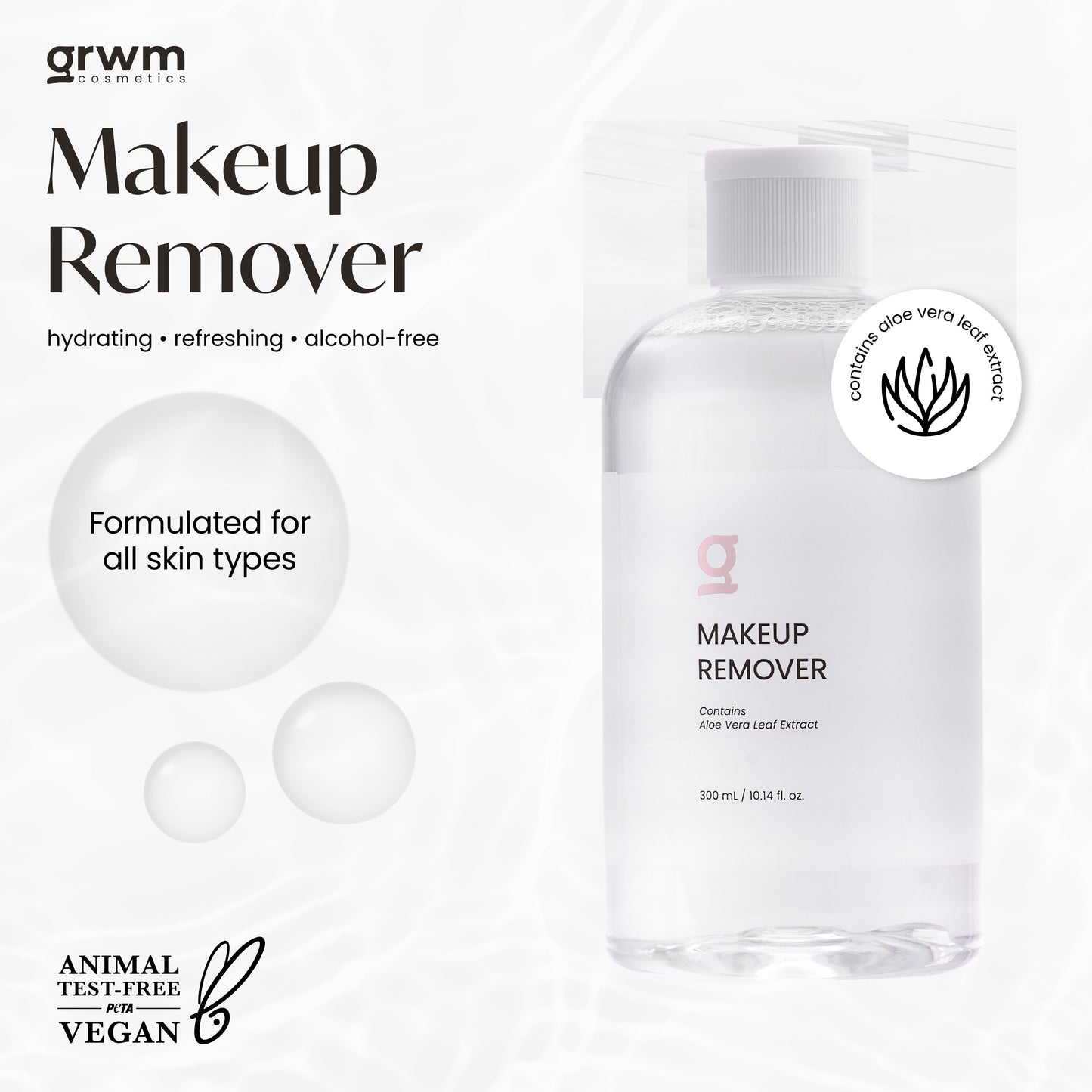 GRWM Cosmetics Makeup Remover 300ml