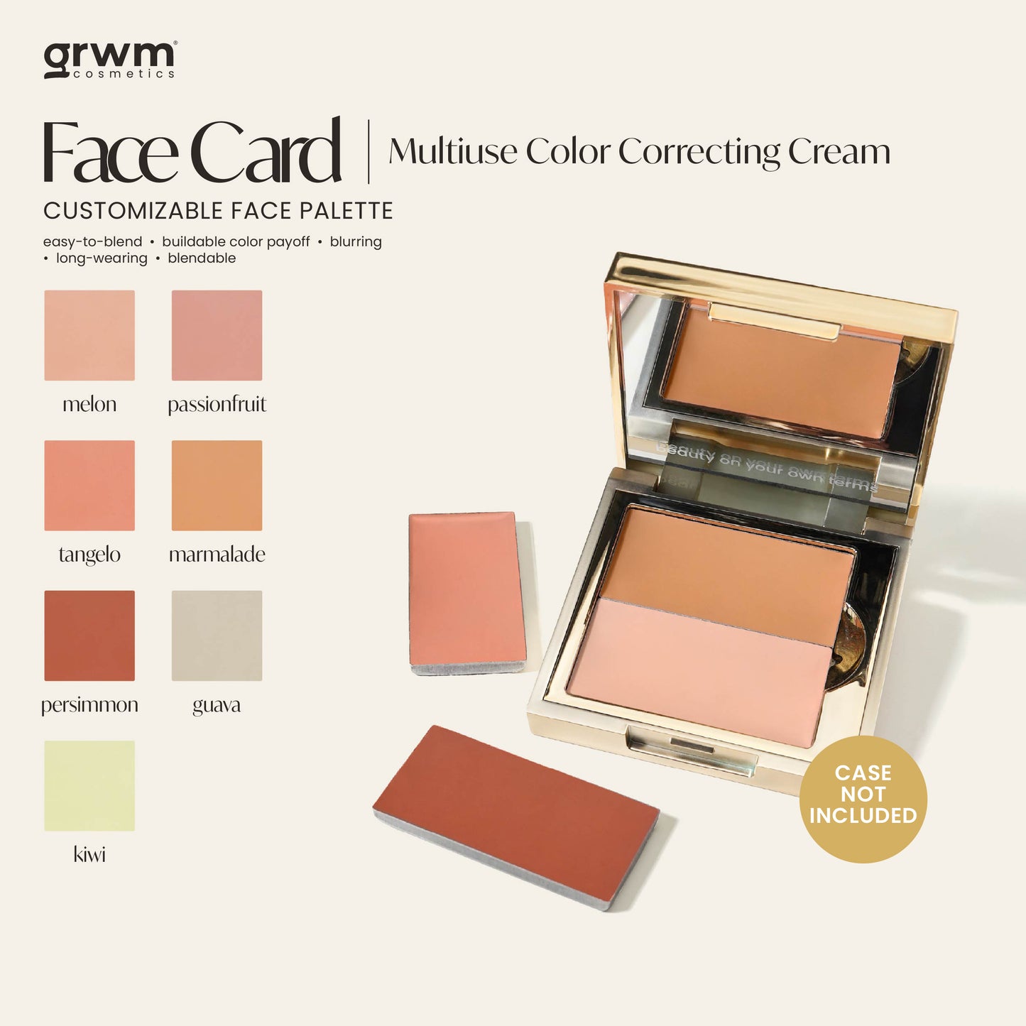 Face Card Multiuse Color Correcting Cream [CASE NOT INCLUDED]