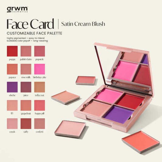 Face Card Satin Cream Blush  [CASE NOT INCLUDED]