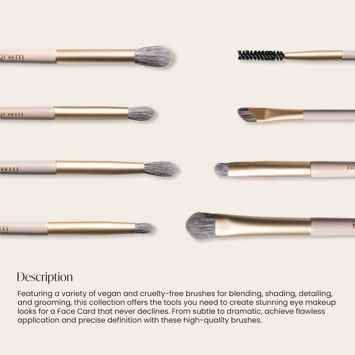 Face Card Eye Brush Set