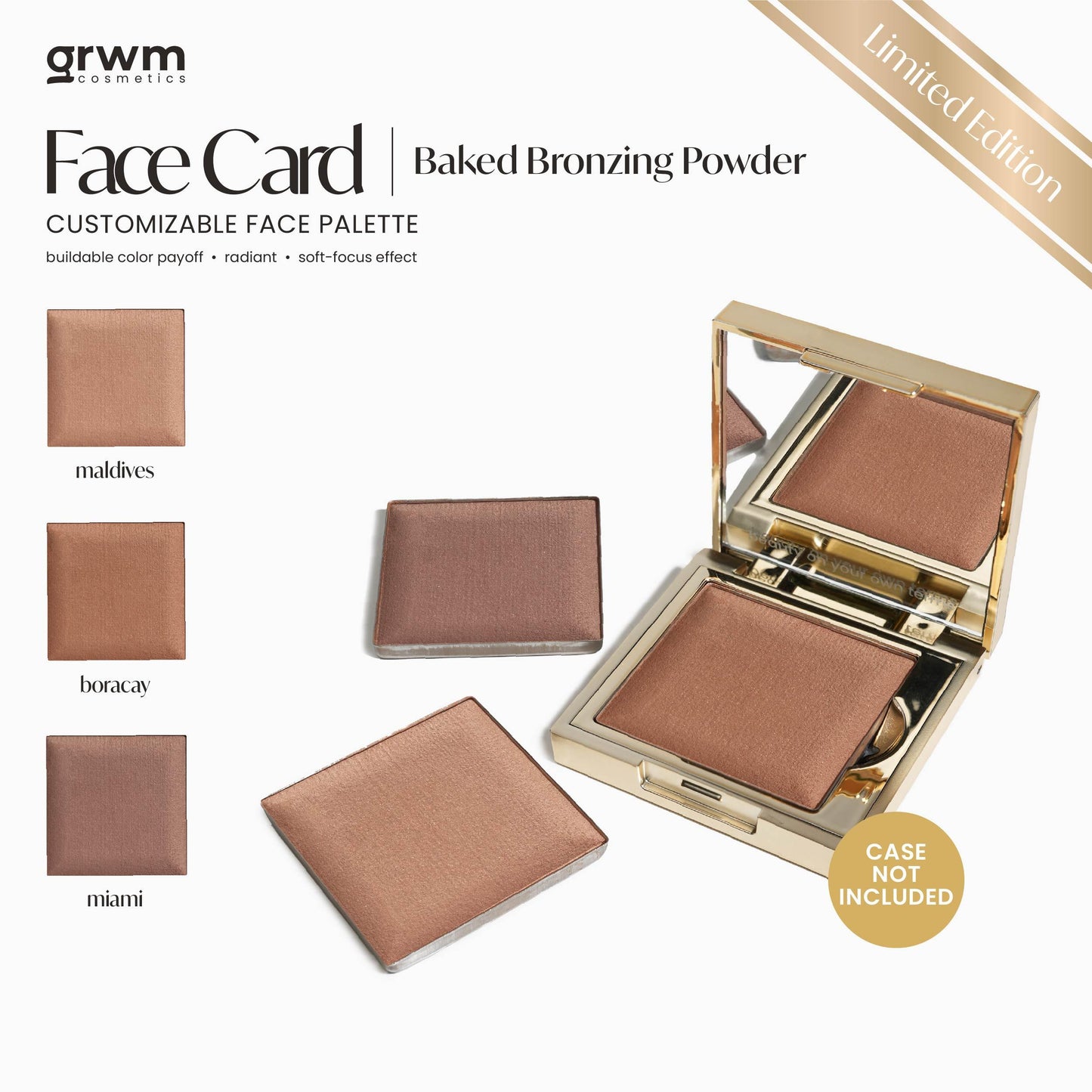 [Limited Edition] GRWM Cosmetics Holiday Collection Baked Bronzing Powder