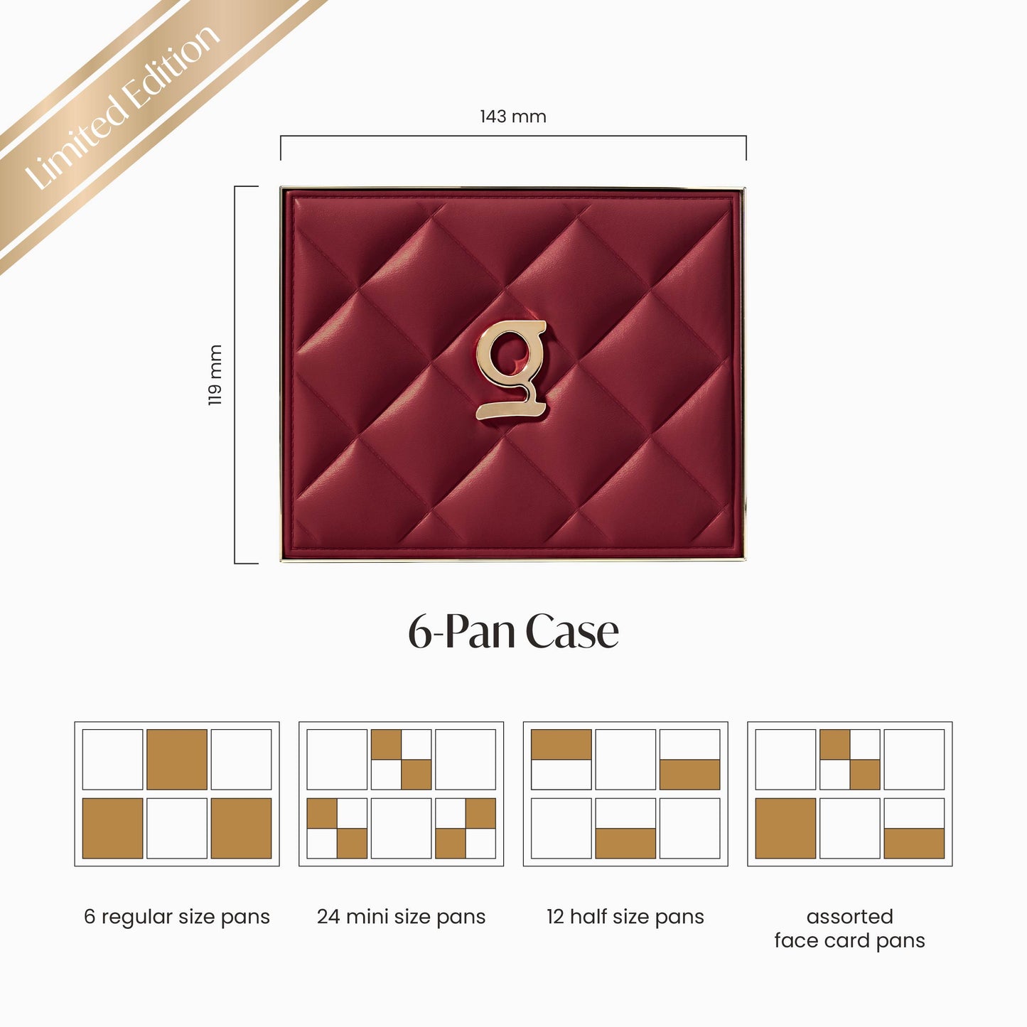 GRWM Cosmetics Face Card Customizable Palette Case