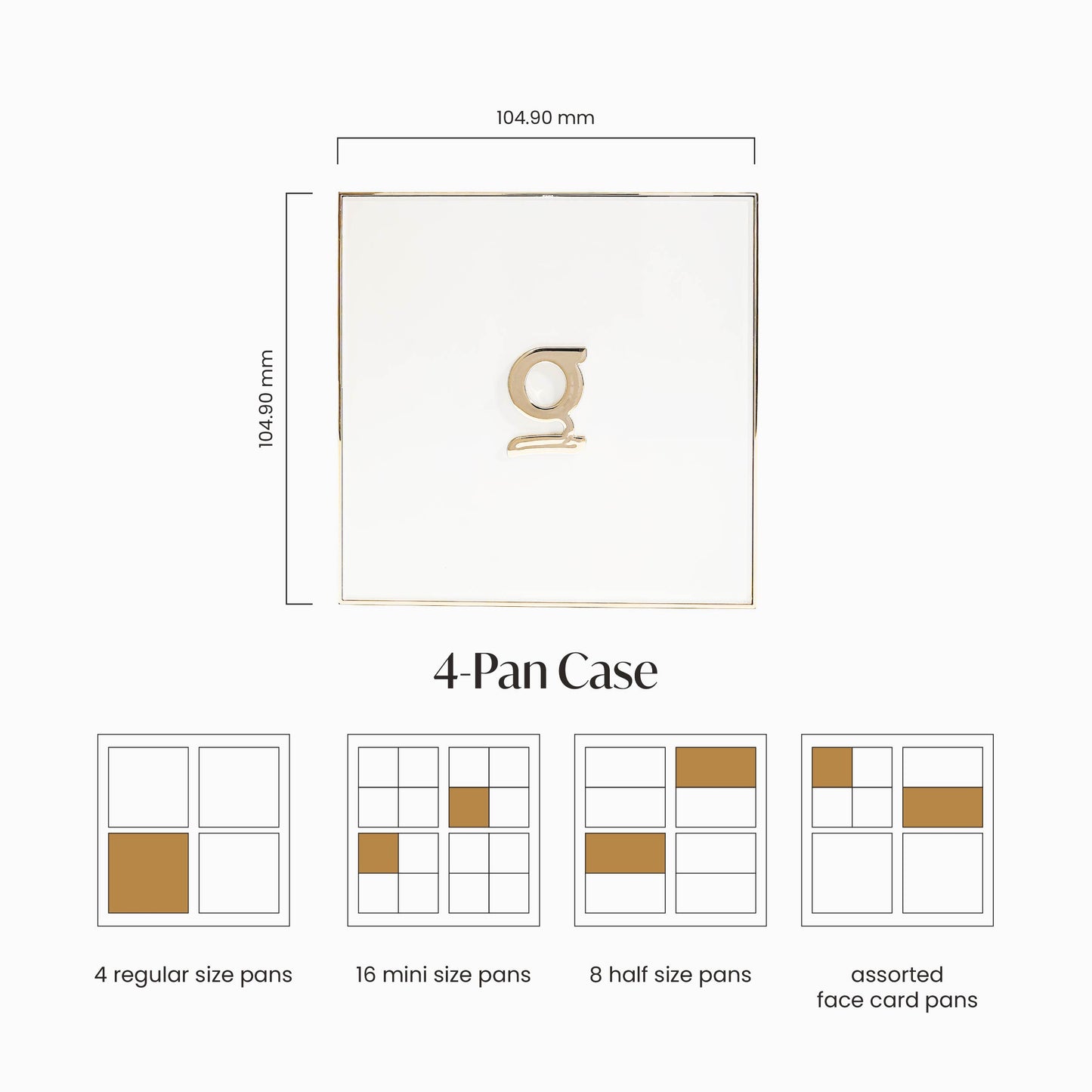 GRWM Cosmetics Face Card Customizable Palette Case