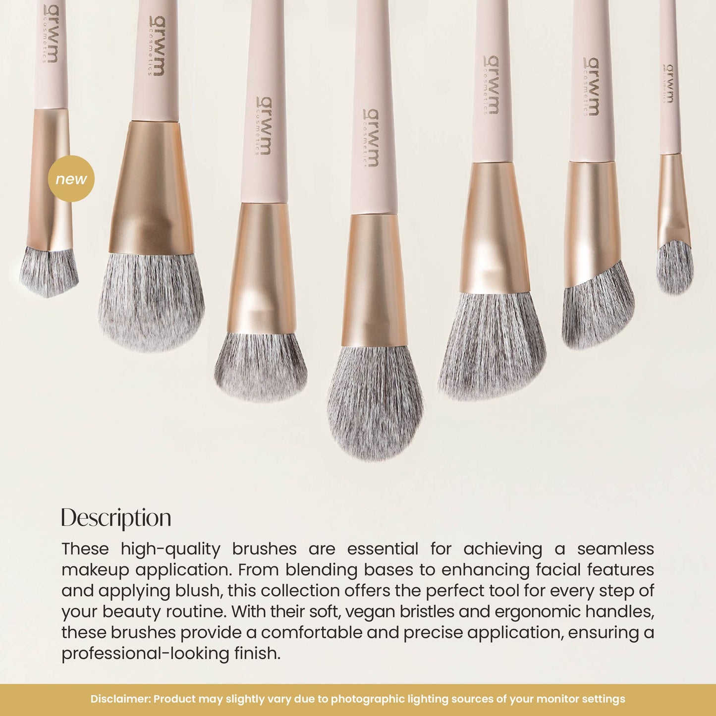 GRWM Cosmetics Face Card Brush Singles Collection