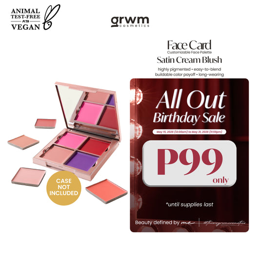 GRWM Cosmetics Face Card Satin Cream Blush [CASE NOT INCLUDED]