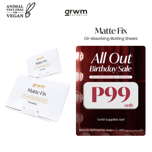 GRWM Cosmetics Matte Fix Oil-Absorbing Blotting Sheets