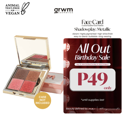 GRWM Cosmetics Face Card Shadowplay - Metallic Eyeshadow  [CASE NOT INCLUDED]