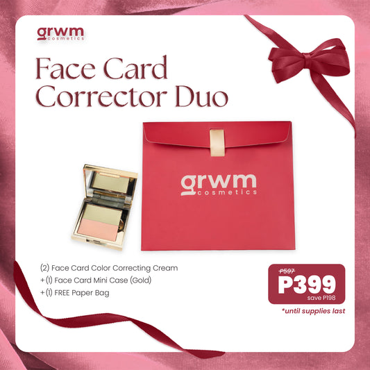 [Bundle] GRWM Cosmetics Face Card  Corrector Duo - Color Correcting Cream