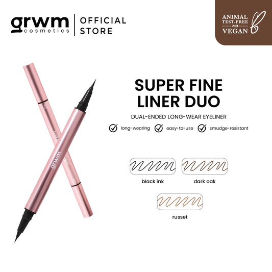 GRWM Cosmetics Super Fine Liner Duo - Dual-Ended Eyeliner
