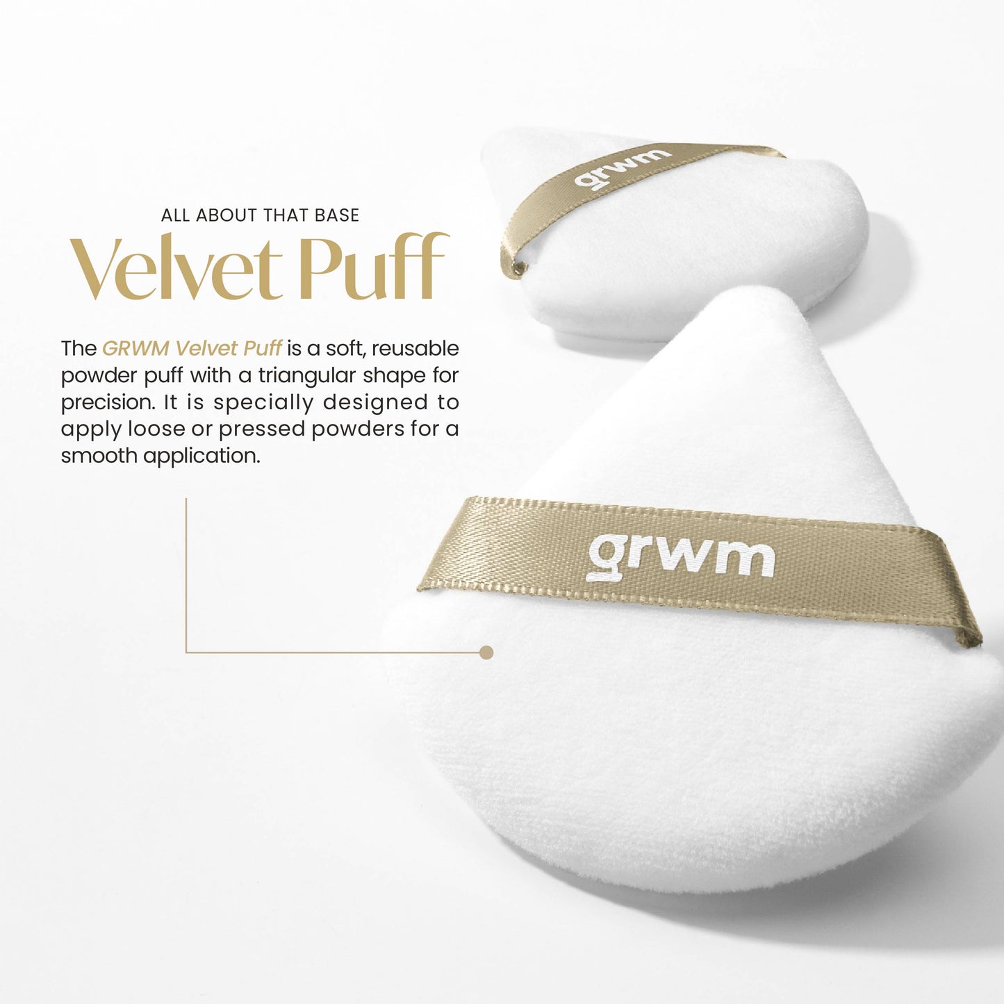 GRWM Cosmetics All About that Base Velvet Puff