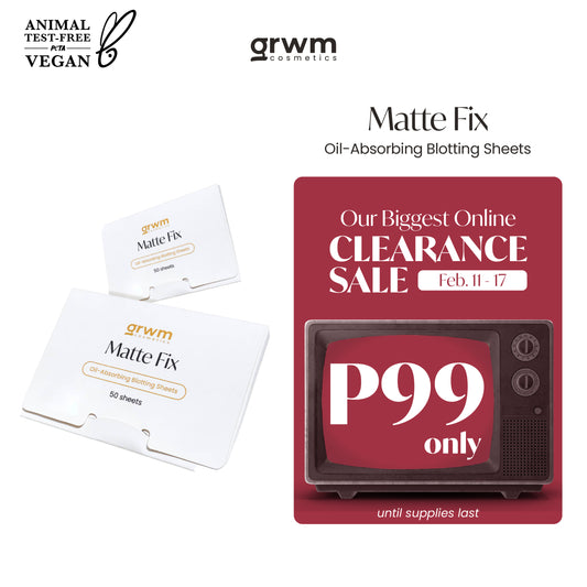 GRWM Cosmetics Matte Fix Oil-Absorbing Blotting Sheets