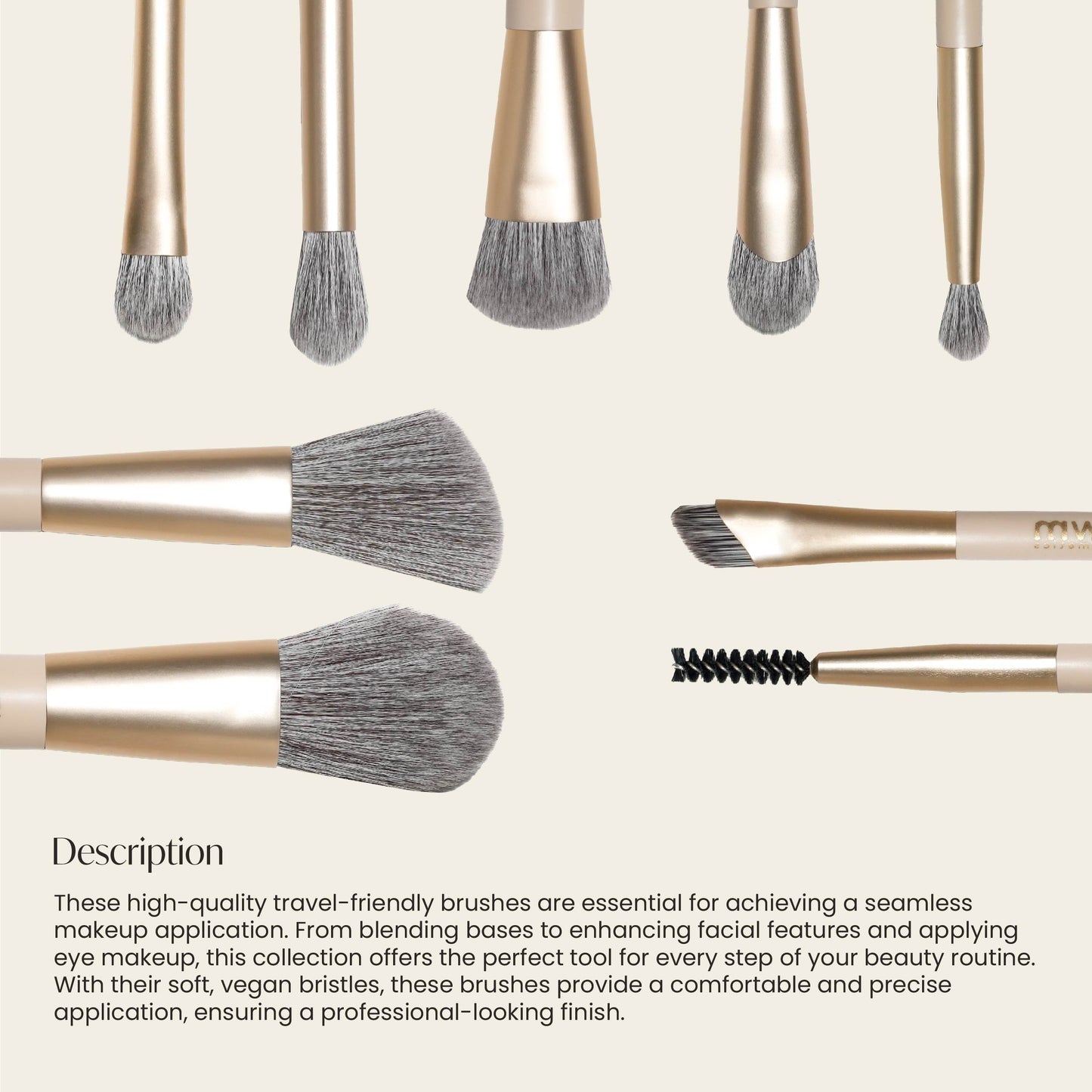 Face Card Mini Travel Brush Set