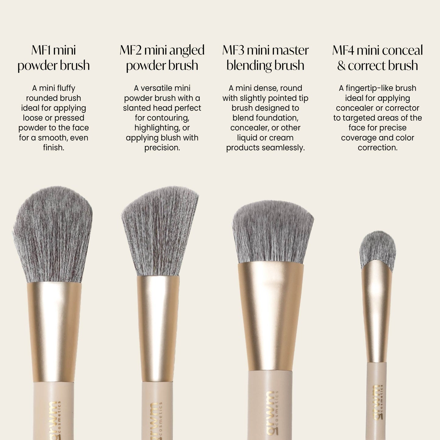 Face Card Mini Travel Brush Set