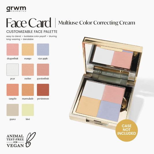 GRWM Cosmetics Face Card Multiuse Mini Color Correcting Cream [CASE NOT INCLUDED]