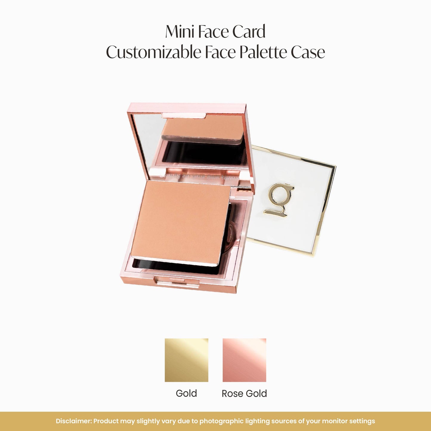 GRWM Cosmetics Face Card Customizable Palette Case