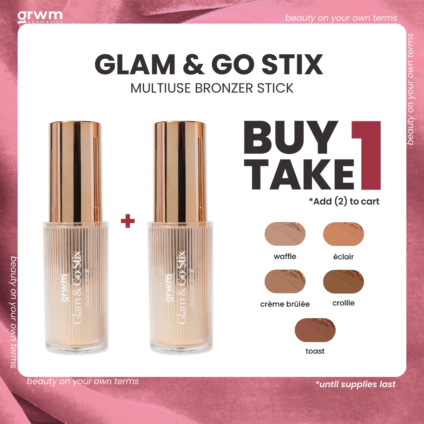 GRWM Cosmetics Glam & Go Stix Multiuse - Bronzer Stick