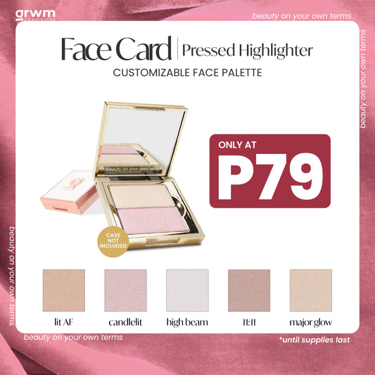 GRWM Cosmetics Face Card Pressed Highlighter [CASE NOT INCLUDED]
