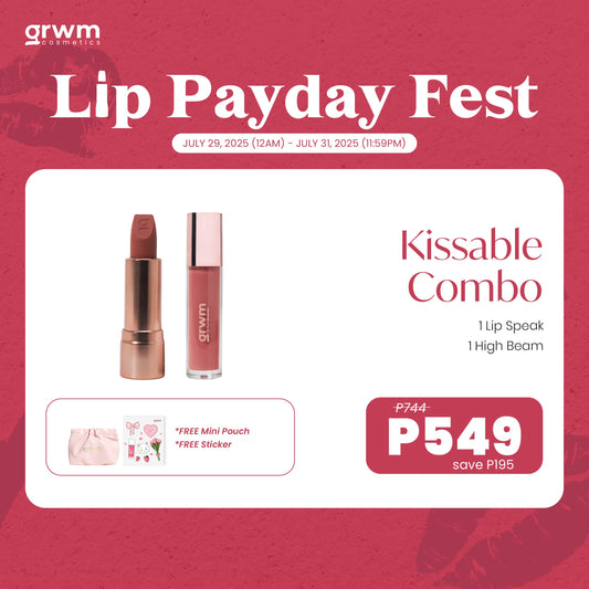 [Lip Payday Fest] GRWM Cosmetics Lip Speak and Lip Oil - Kissable Combo