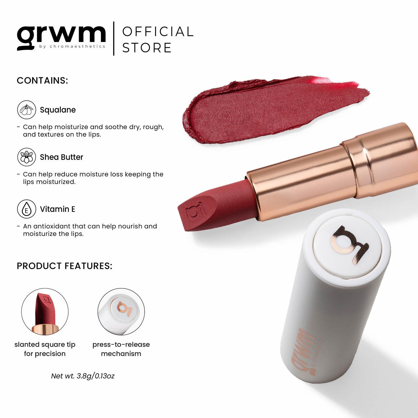 GRWM Cosmetics Lip Speak - True Matte Lipstick