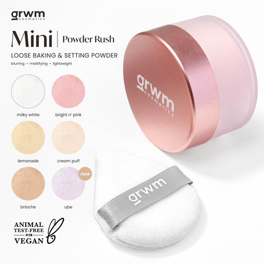 GRWM Cosmetics Powder Rush - MINI Loose Baking and Setting Powder