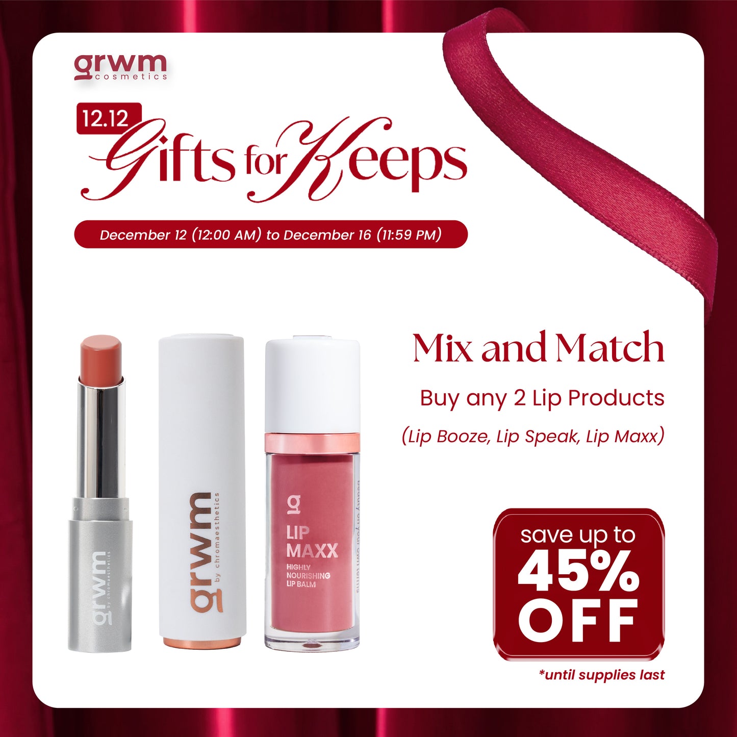 GRWM Cosmetics Lip Speak - True Matte Lipstick