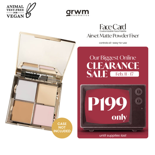 GRWM Cosmetics Face Card Airset Matte Powder Fixer [CASE NOT INCLUDED]