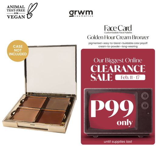 GRWM Cosmetics Face Card Golden Hour Cream Bronzer [CASE NOT INCLUDED]
