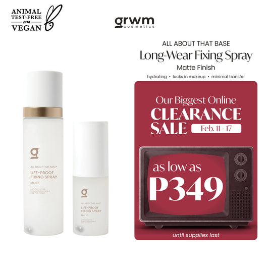 GRWM Cosmetics Long-Wear Fixing Spray - Matte Finish