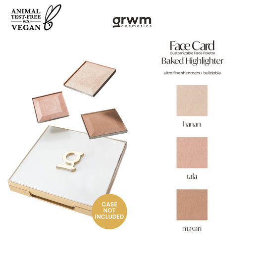 GRWM Cosmetics Face Card Baked Highlighter [CASE NOT INCLUDED]