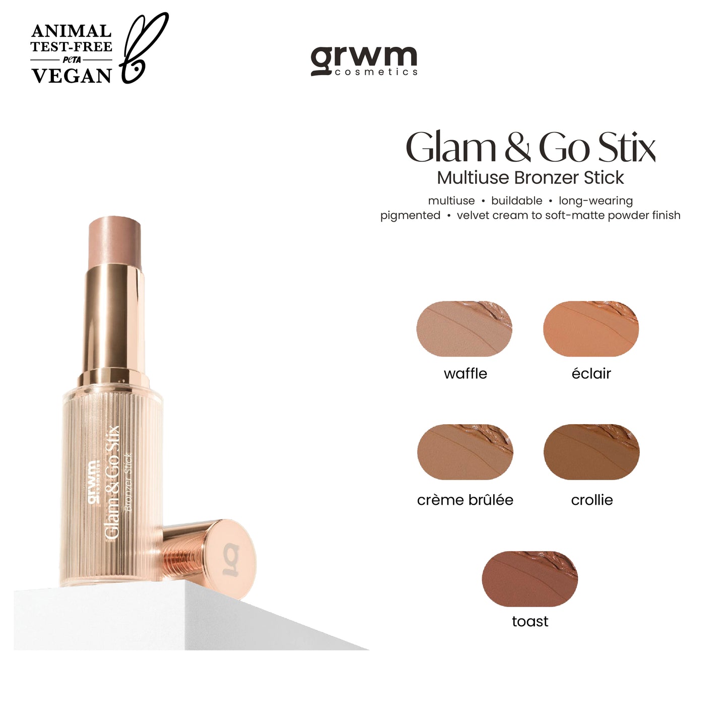 GRWM Cosmetics Glam & Go Stix Multiuse - Bronzer Stick