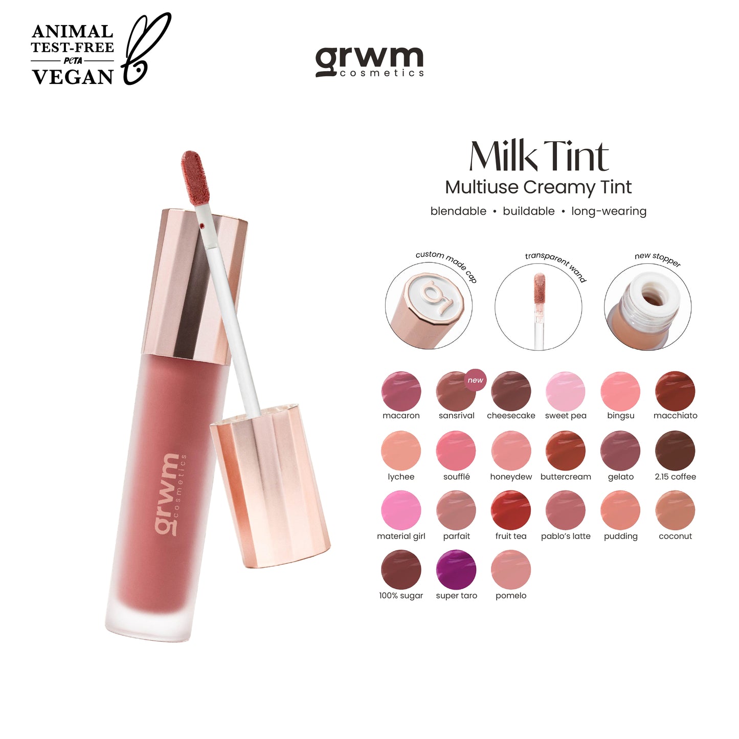 GRWM Cosmetics Milk Tint - Multiuse Creamy Tint