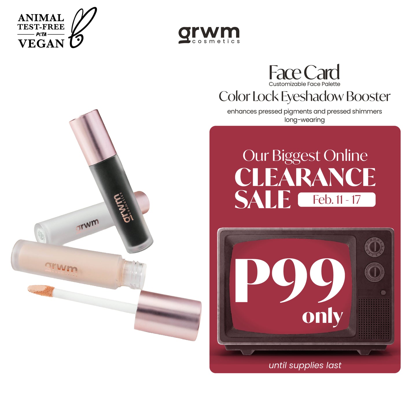 GRWM Cosmetics Face Card Shadowplay - Color Lock Eyeshadow Booster