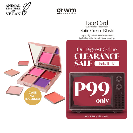 GRWM Cosmetics Face Card Satin Cream Blush [CASE NOT INCLUDED]