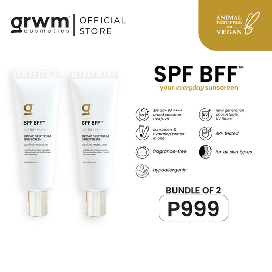 GRWM Cosmetics SPF BFF Sunscreen Bundle of 2