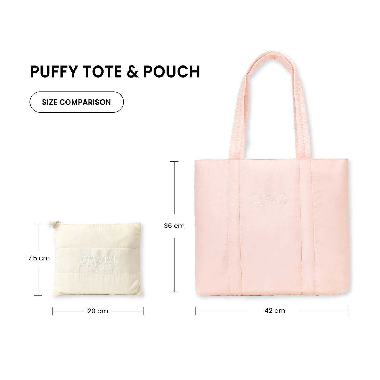 Goal-getter's Puffy Tote & Puffy Pouch