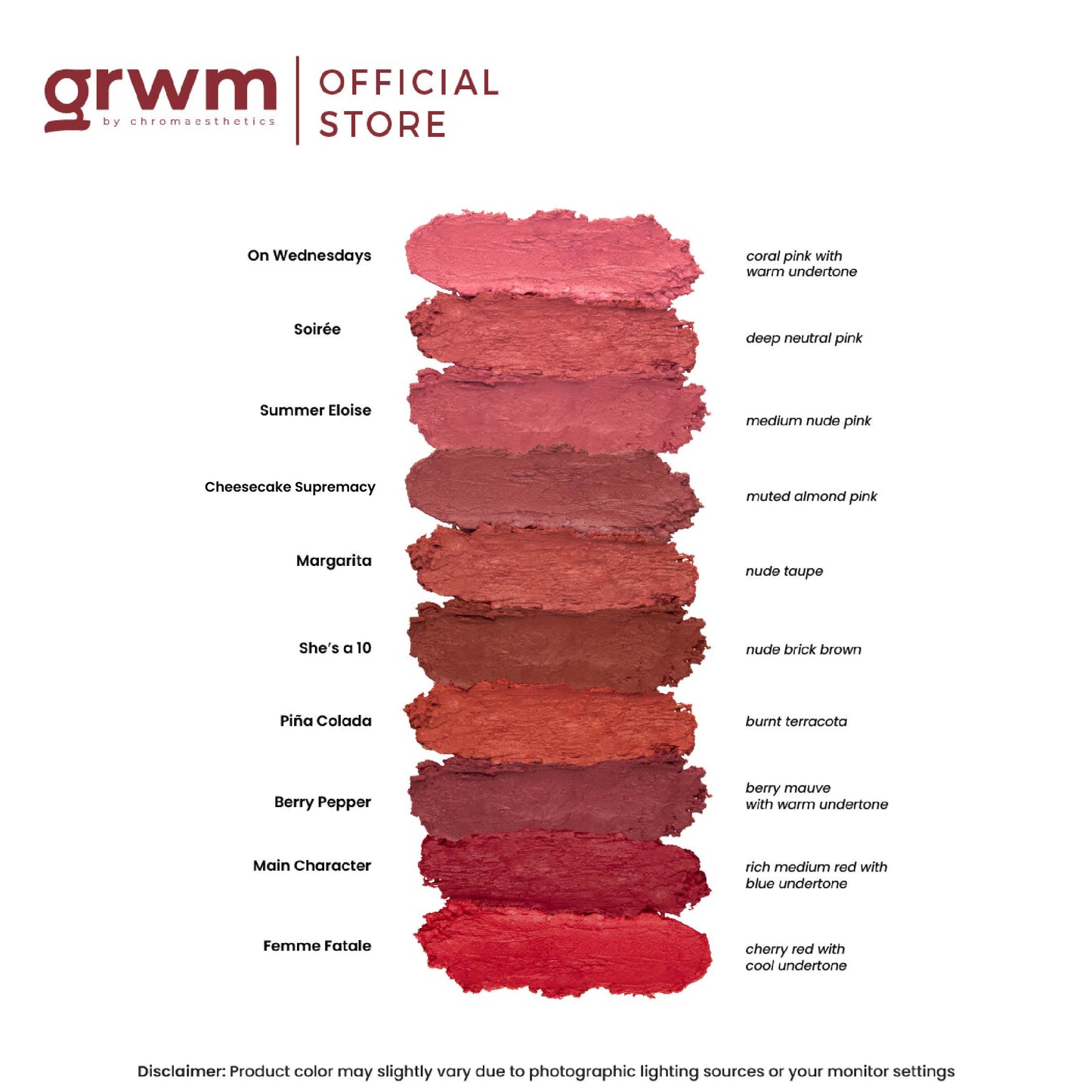 GRWM Cosmetics Lip Speak - True Matte Lipstick