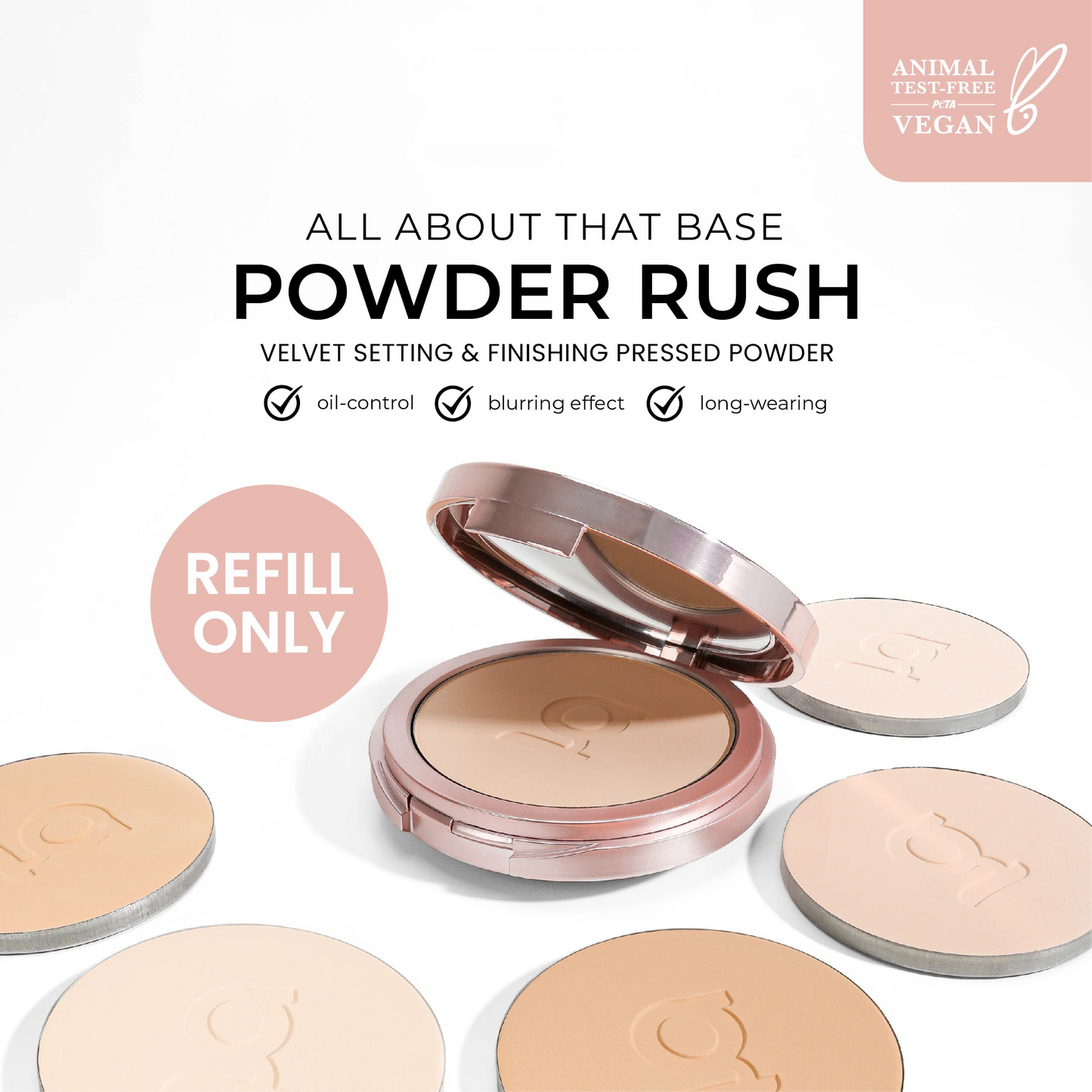 Powder Rush Velvet Setting & Finishing Pressed Powder - REFILL ONLY