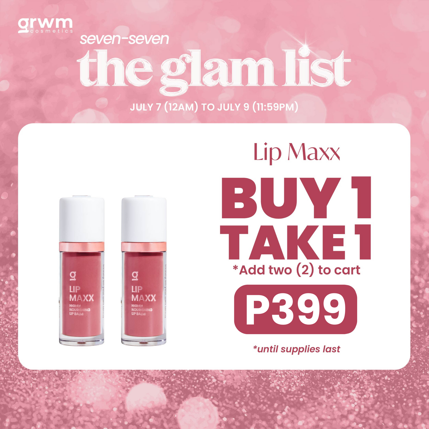 GRWM Cosmetics Lip Maxx - Highly Nourishing Lip Balm