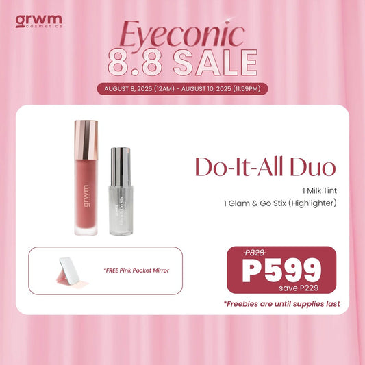 [8.8 Bundle] GRWM Cosmetics - Do-It-All Duo - Milk Tint + GGS Highlighter