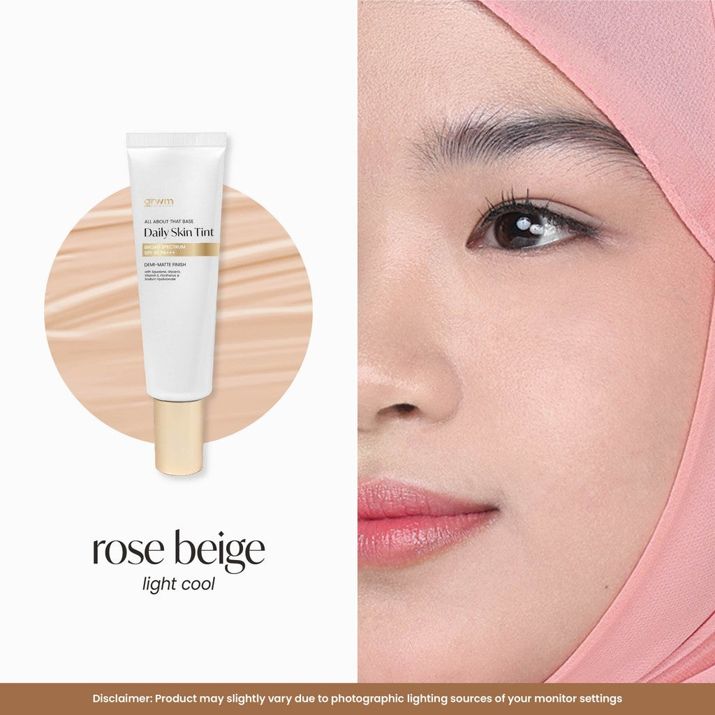 [10.10 Bundle] GRWM Cosmetics Mini Base Duo - Mini Daily Skin Tint + Mini Milk Tint + Set