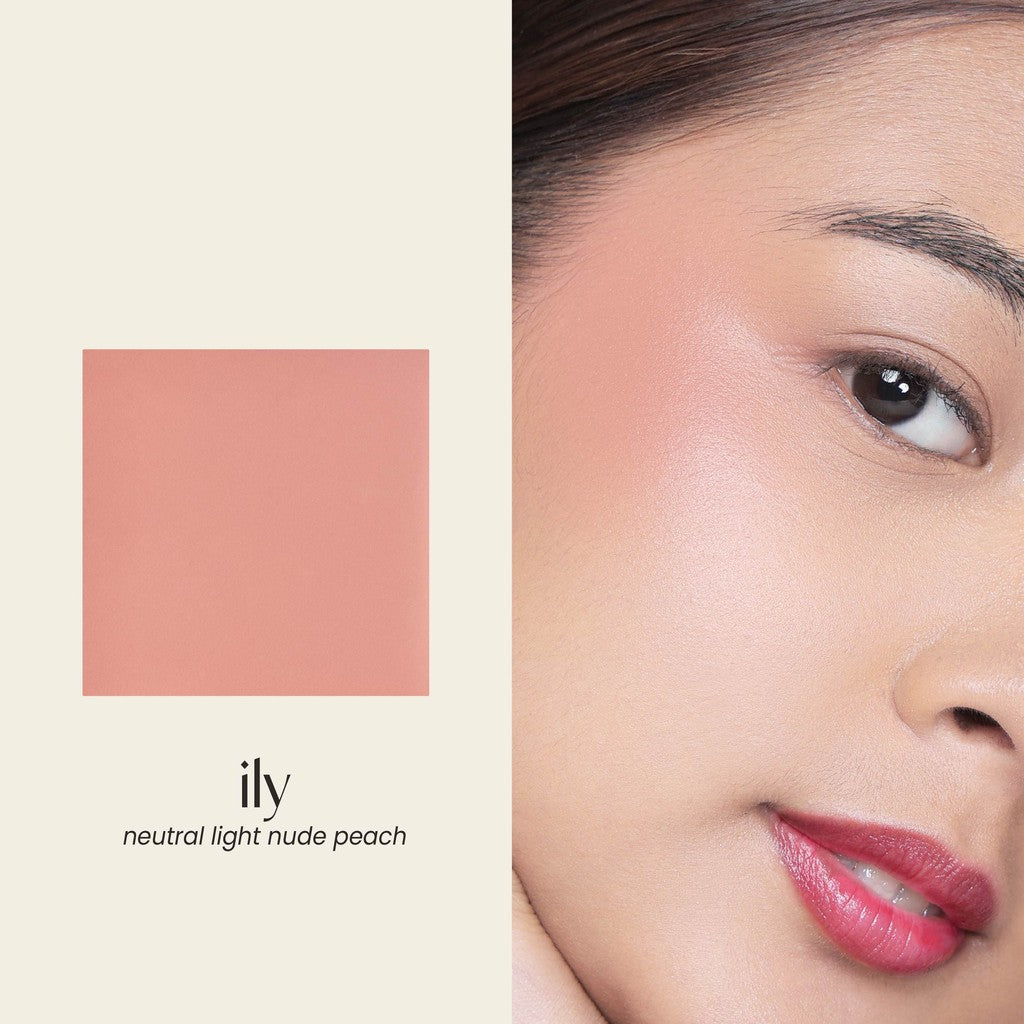 GRWM Cosmetics Face Card Satin Cream Blush with Free Mini Case