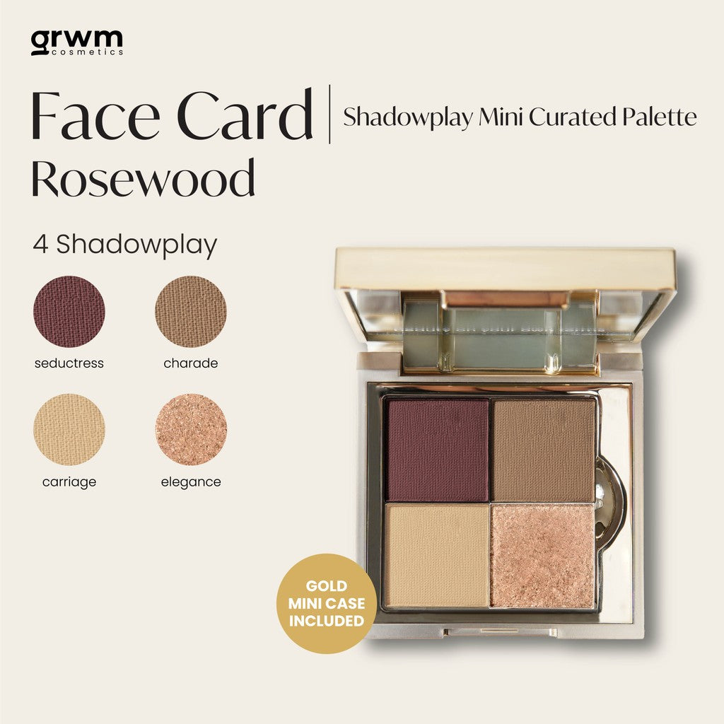GRWM Cosmetics Face Card Shadowplay Mini Curated Eyeshadow Palette