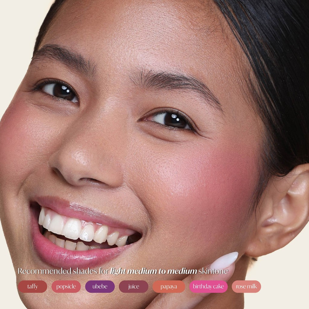 GRWM Cosmetics Face Card Satin Cream Blush with Free Mini Case