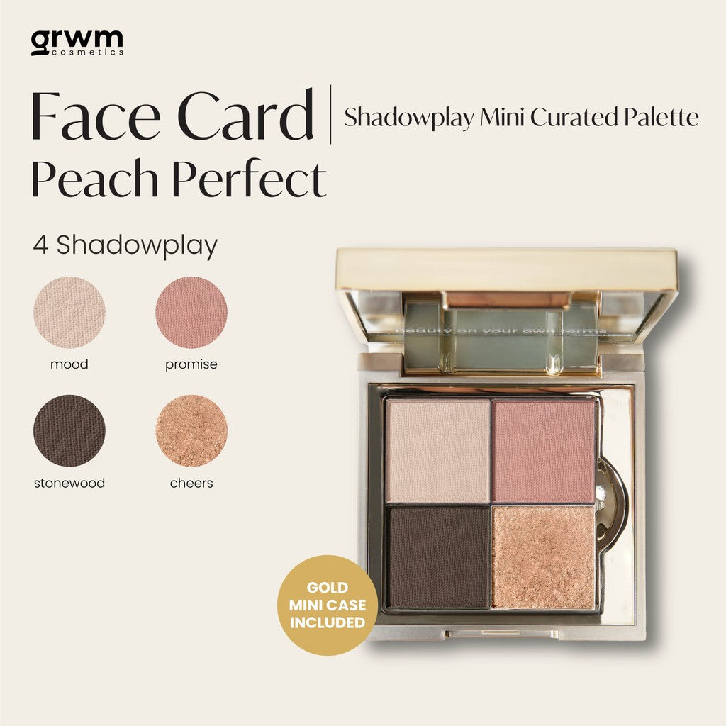 GRWM Cosmetics Face Card Shadowplay Mini Curated Eyeshadow Palette