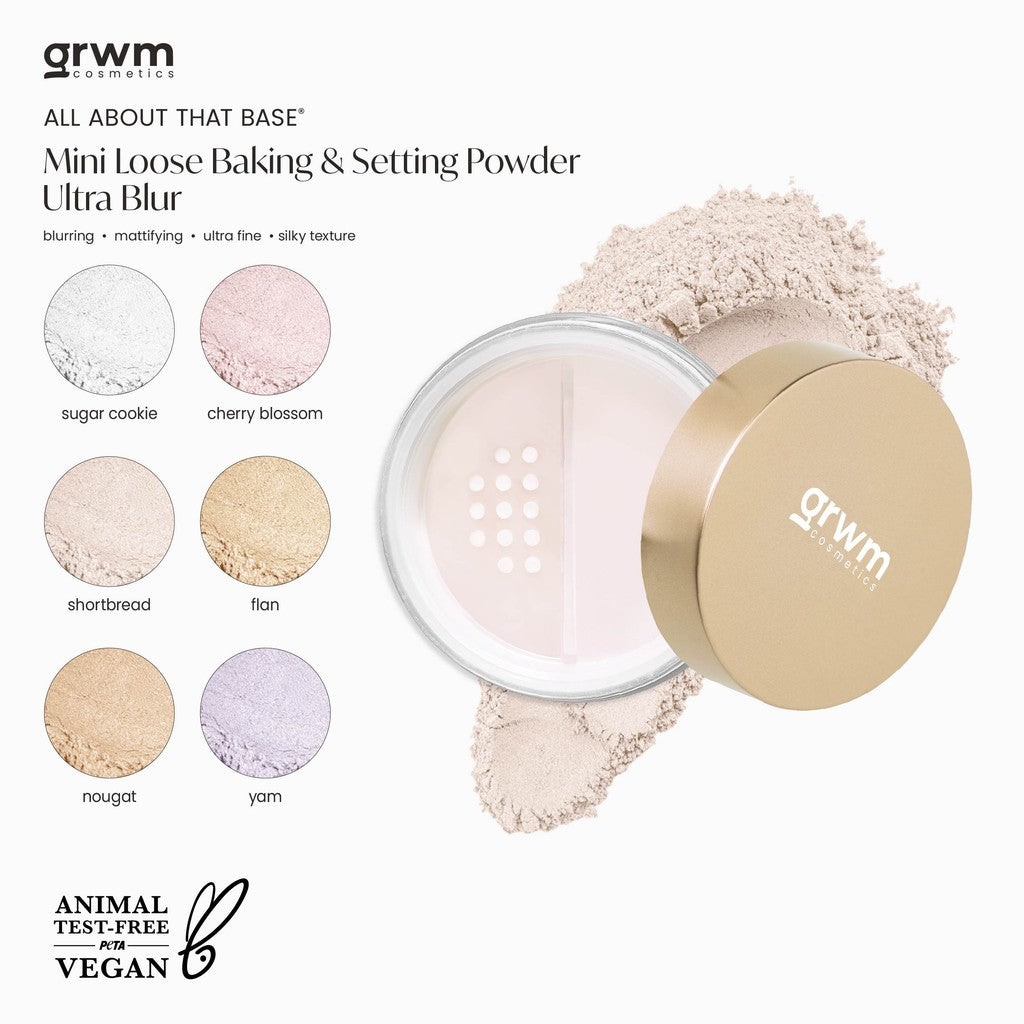 GRWM Cosmetics Powder Rush Mini Loose Baking & Setting Powder Ultra Blur
